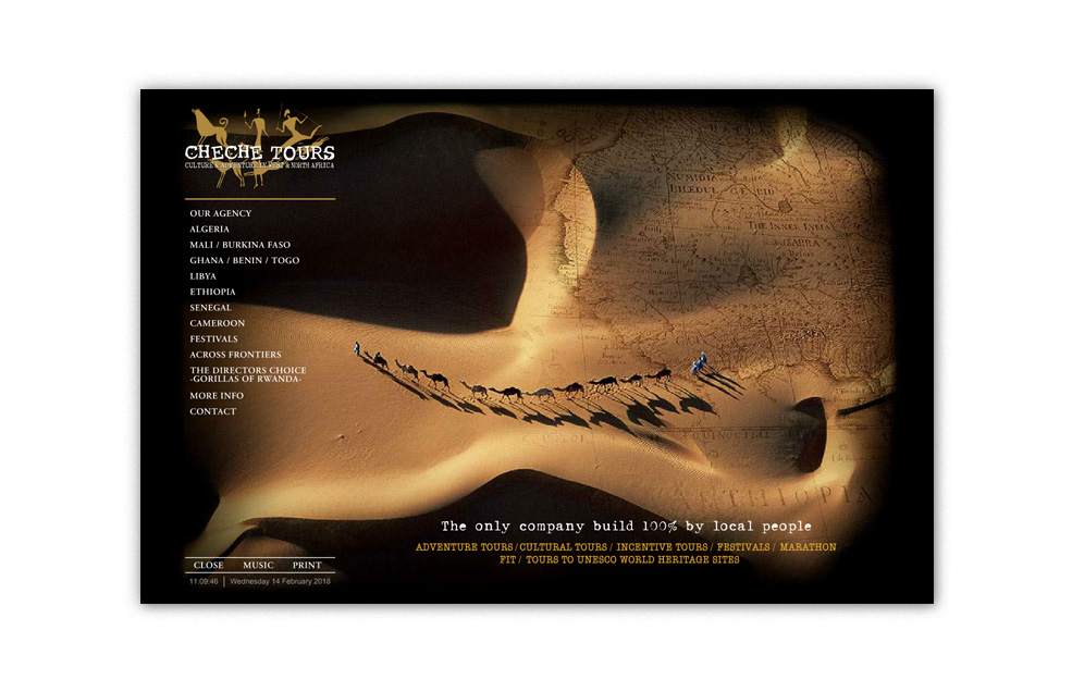 Diseño Sitio Web CHECHE TOURS Agencia de Viajes