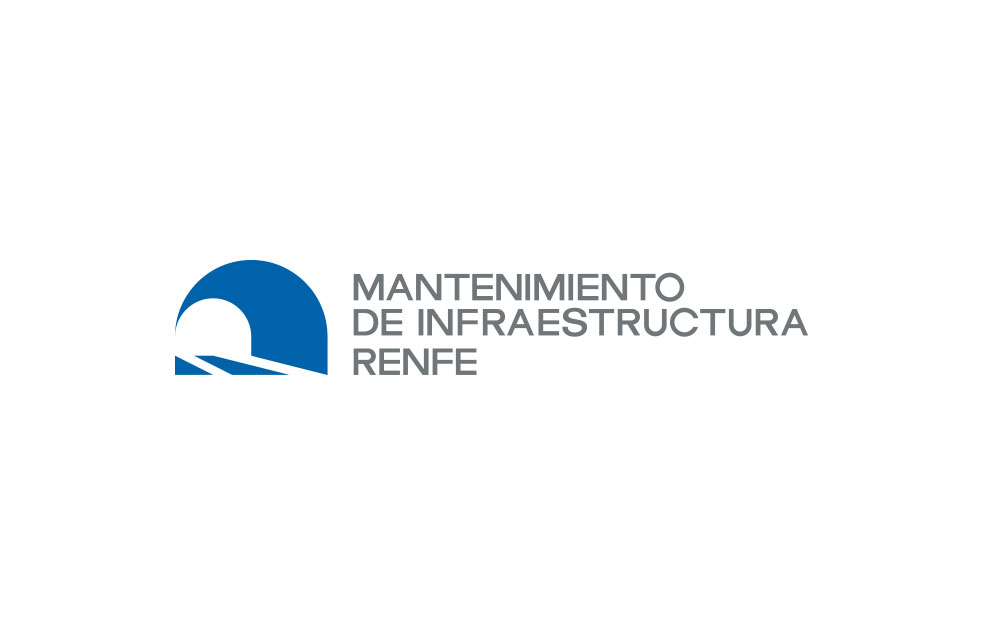 Imagen Corporativa UNE Mantenimiento de Infraestructura RENFE (1995) Reparación y mantenimiento de infraestructura de trenes