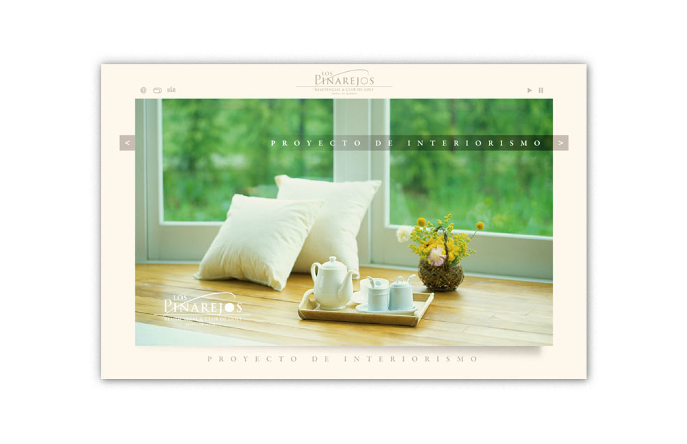Diseño Sitio Web Proyecto de Interiorismo LOS PINAREJOS