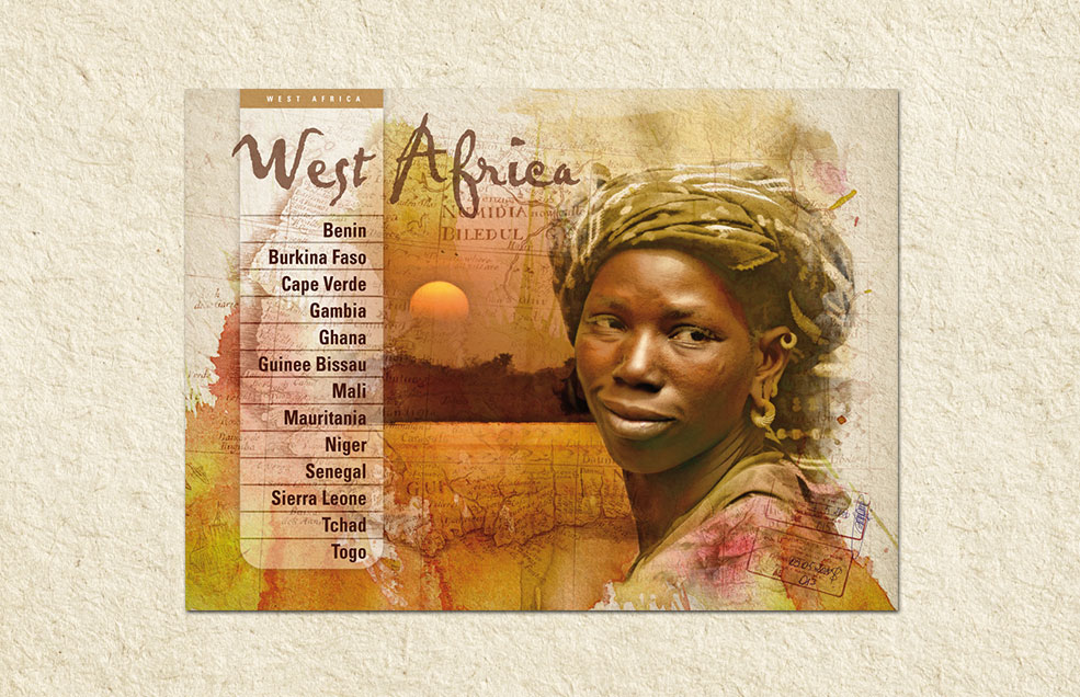 Infografías para catálogo de viajes África - Fulani Travel