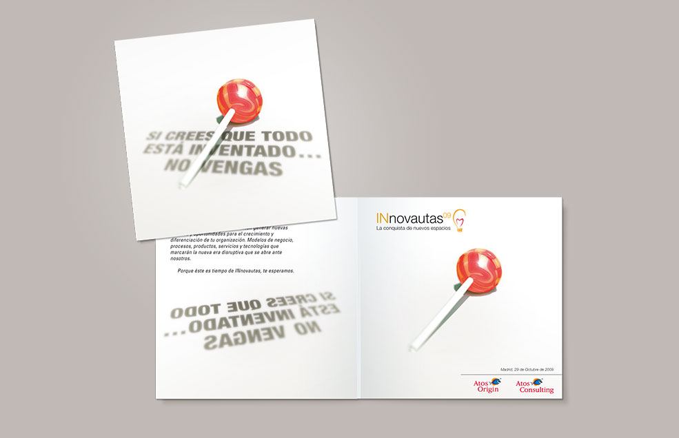 Diseño global de Imagen de Evento Innovautas'09 - Atos Origin / Atos Consulting