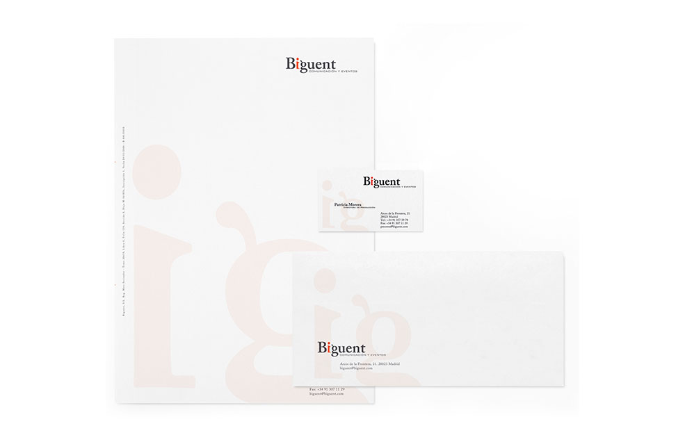 Imagen Corporativa de BIGUENT - Comunicación y Eventos