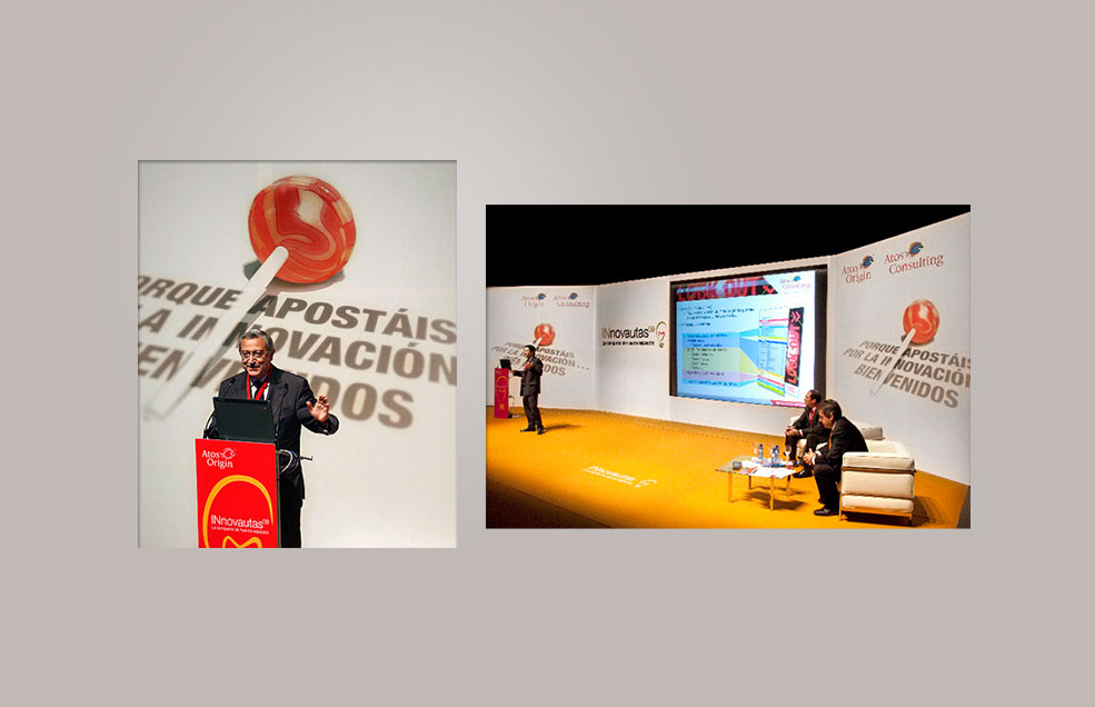 Diseño global de Imagen de Evento Innovautas'09 - Atos Origin / Atos Consulting