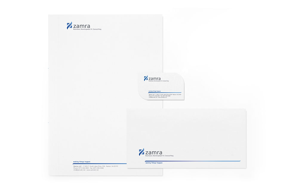Identidad Visual de ZAMRA Business Development & Consulting - Reston, Virginia (USA)