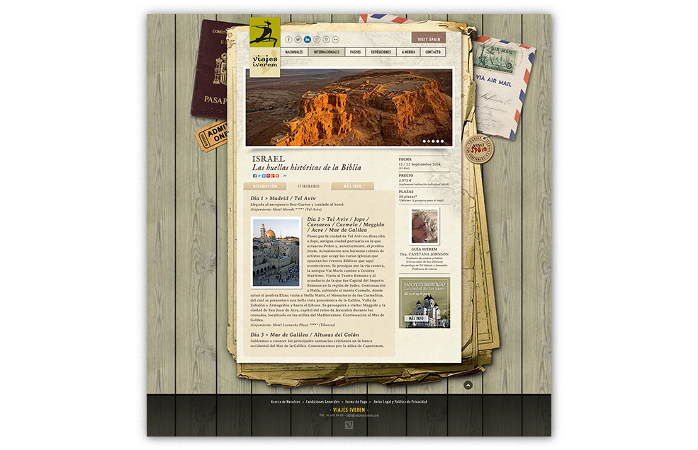 Diseño Sitio Web Viajes IVEREM