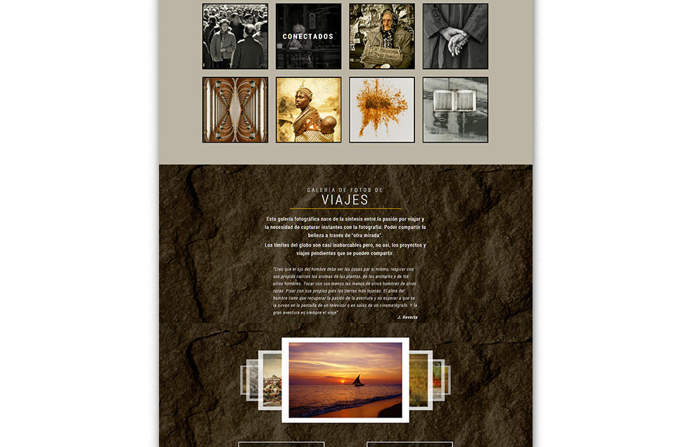 Diseño Sitio Web VICENTE MÉNDEZ Fotografía de Autor