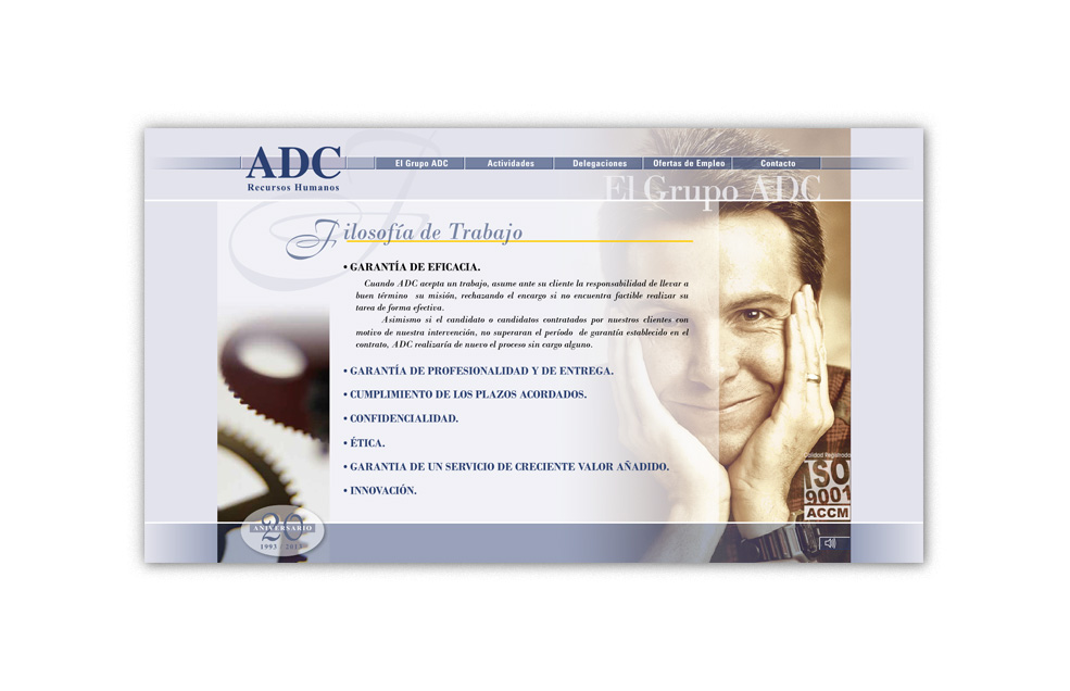 Diseño Sitio Web ADC Recursos Humanos