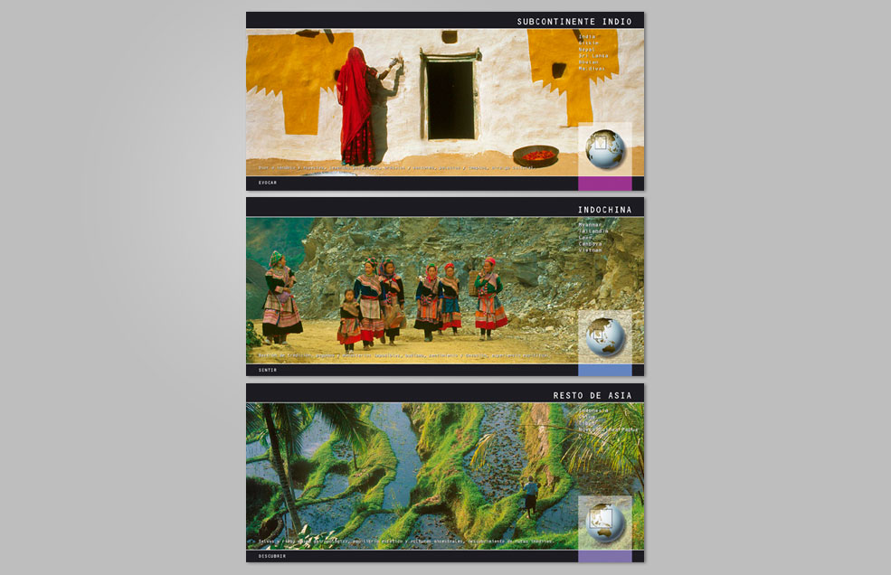 Diseño y Artes Finales Catálogo interactivo de viajes para Explora-acción