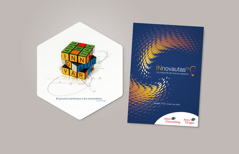 Diseño global de Imagen de Evento Innovautas'09 - Atos Origin / Atos Consulting