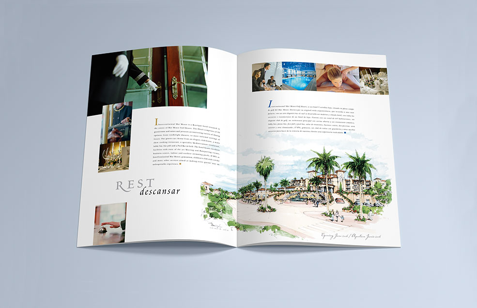Diseño y Artes Finales Folleto de prestigio Hotel Intercontinental Mar Menor - Murcia (España)
