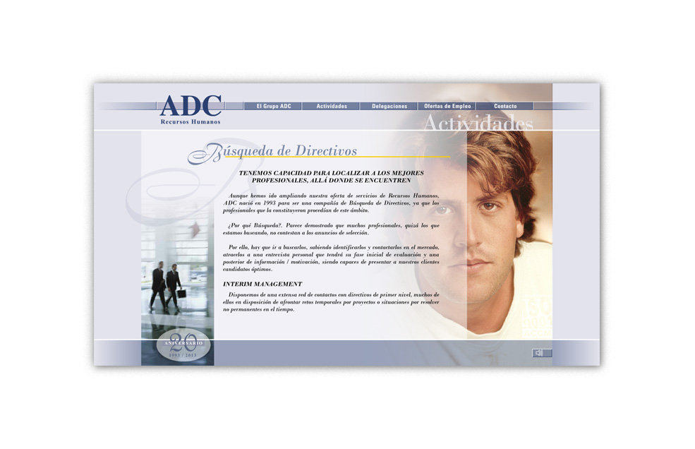 Diseño Sitio Web ADC Recursos Humanos
