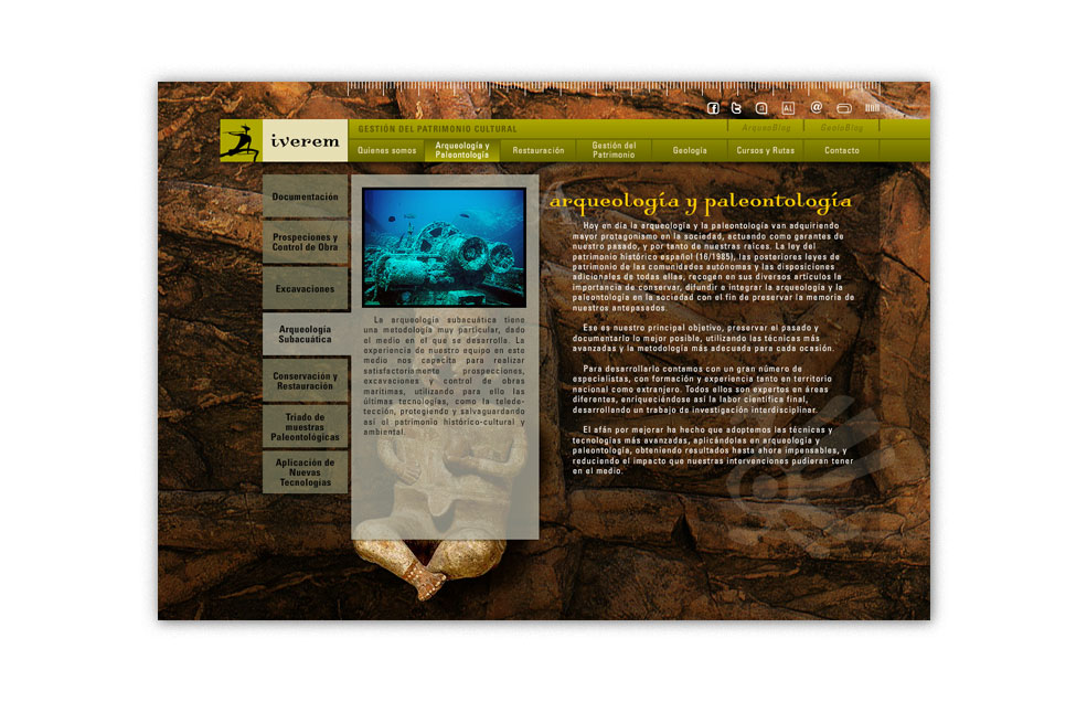Diseño Sitio Web IVEREM Patrimonio Cultural