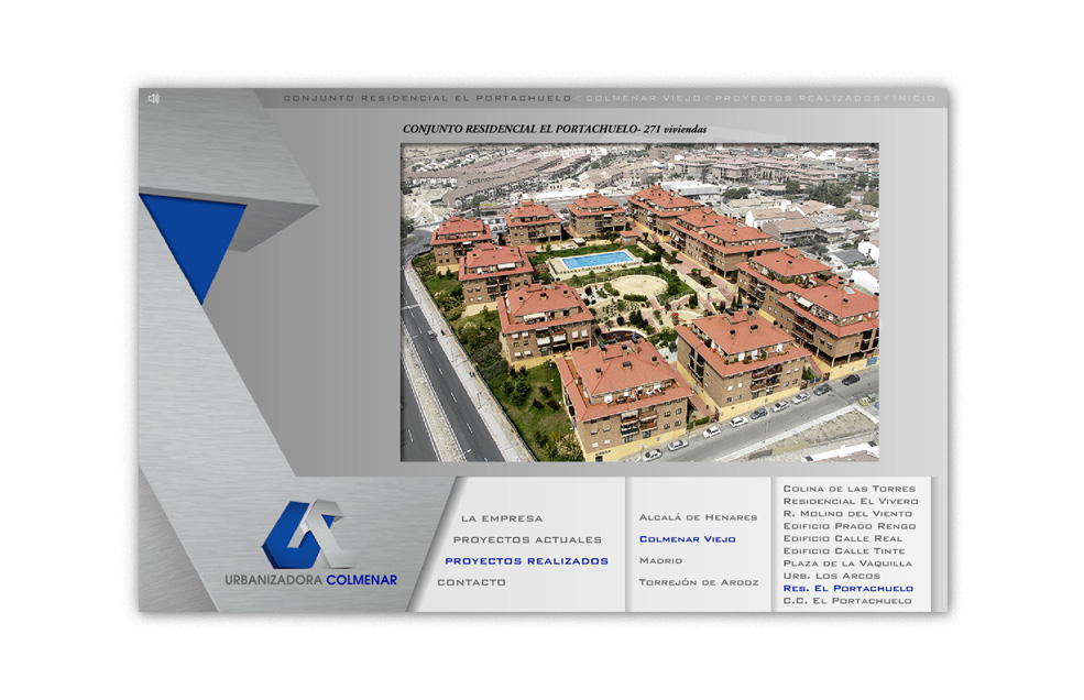 Diseño Sitio Web URBANIZADORA COLMENAR