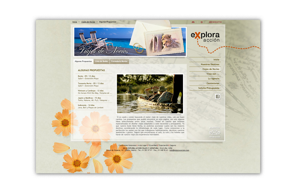 Diseño Sitio Web EXPLORA-ACCIÓN Viajes y Aventura