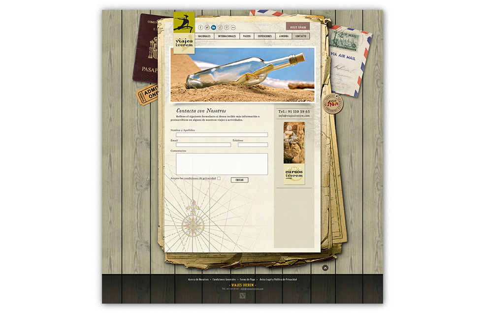 Diseño Sitio Web Viajes IVEREM