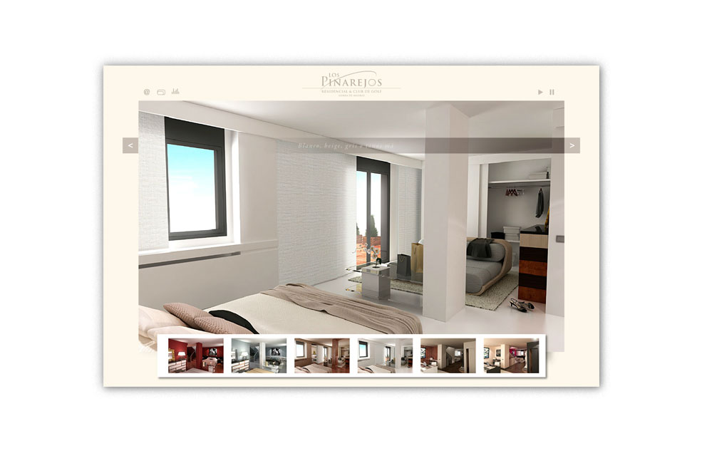 Diseño Sitio Web Proyecto de Interiorismo LOS PINAREJOS