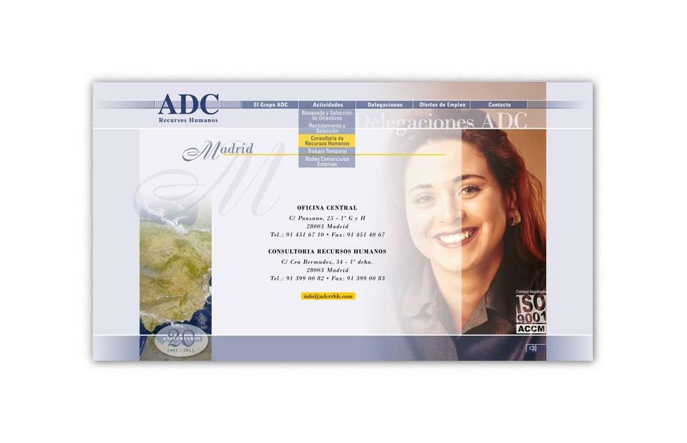 Diseño Sitio Web ADC Recursos Humanos