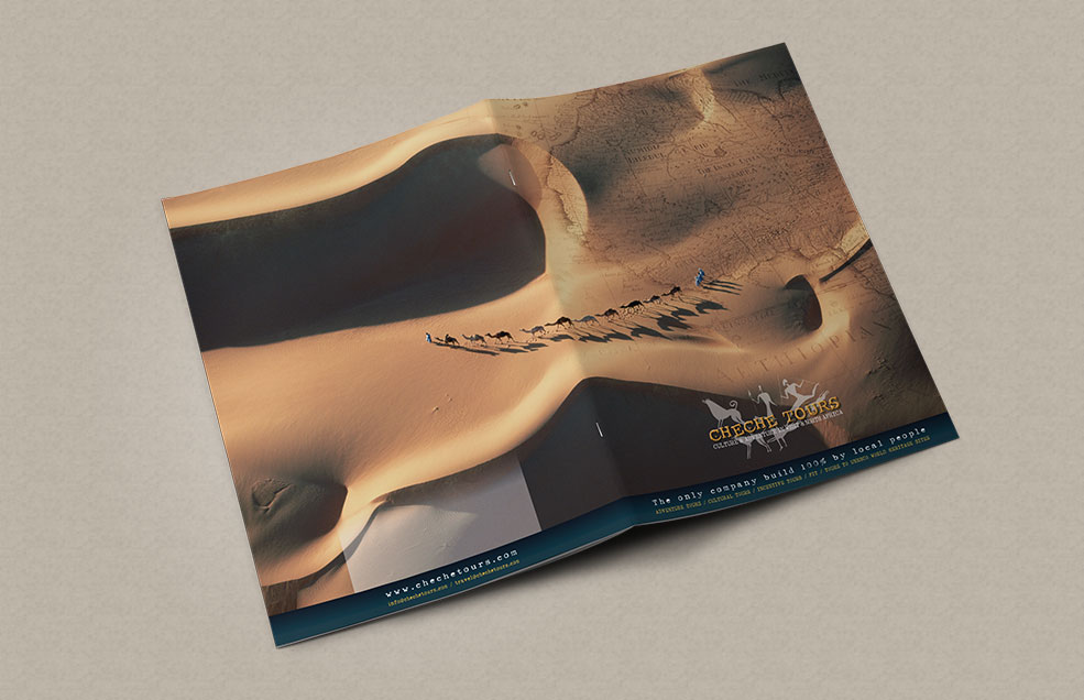 Diseño y Artes Finales Folleto / Catálogo de Viajes para la Agencia CHECHE TOURS