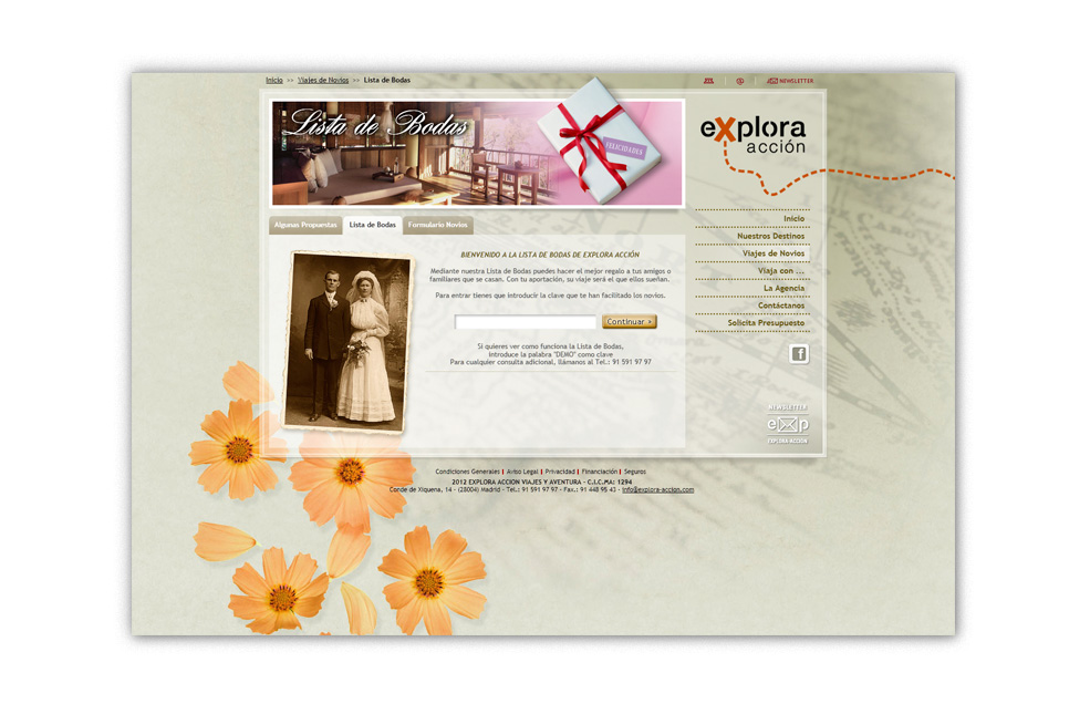 Diseño Sitio Web EXPLORA-ACCIÓN Viajes y Aventura