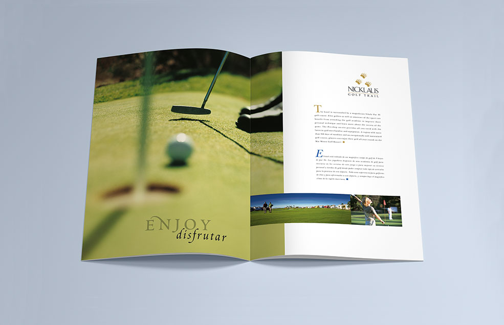 Diseño y Artes Finales Folleto de prestigio Hotel Intercontinental Mar Menor - Murcia (España)