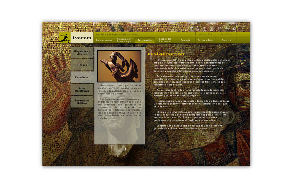 Diseño Sitio Web IVEREM Patrimonio Cultural