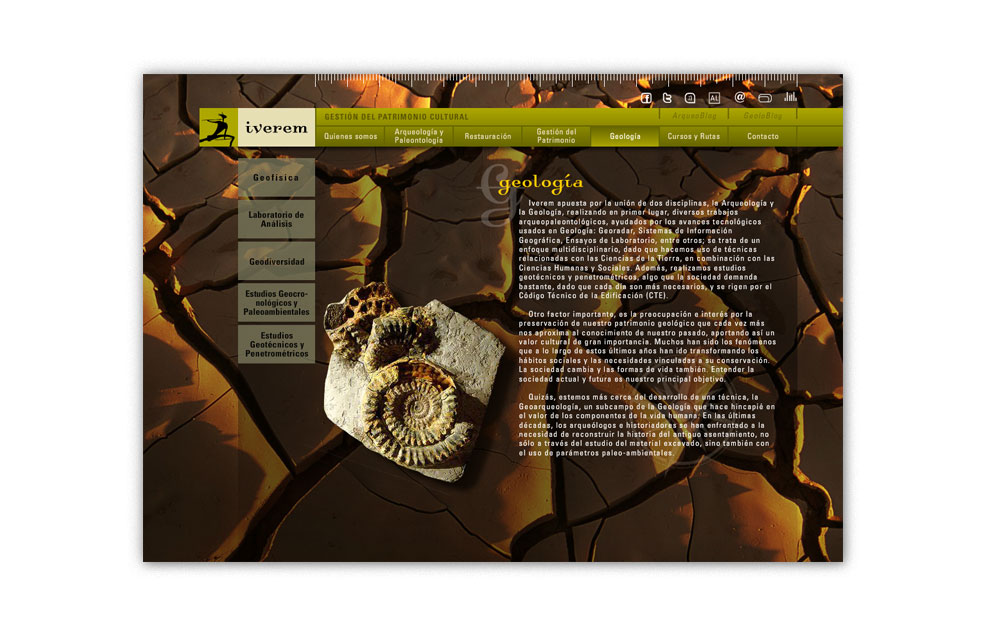 Diseño Sitio Web IVEREM Patrimonio Cultural