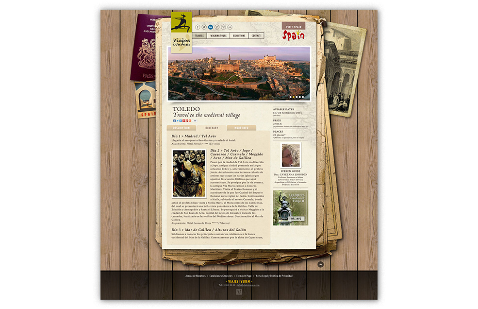 Diseño Sitio Web Viajes IVEREM