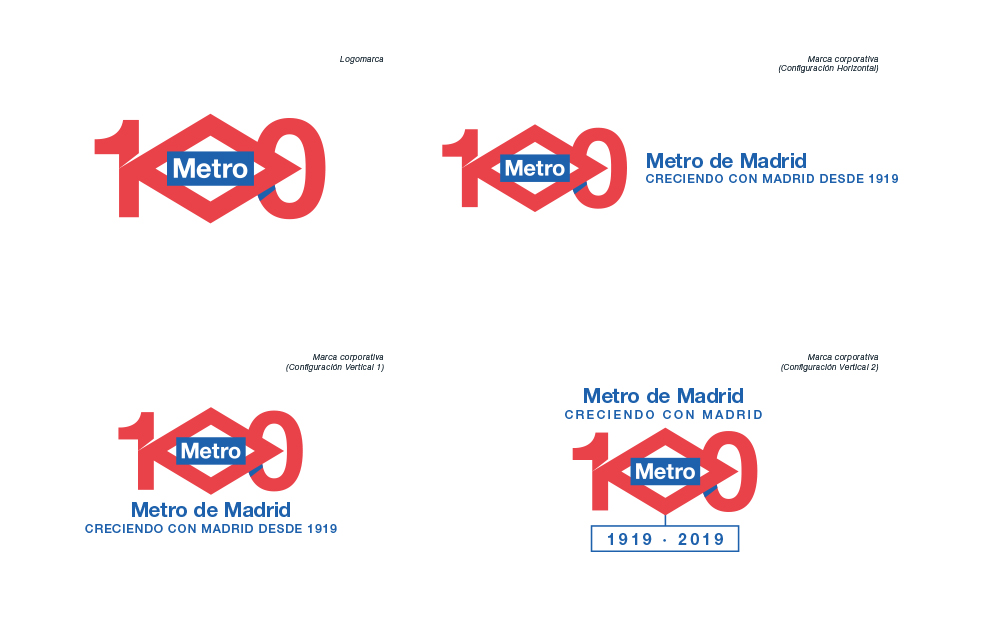 Finalista Concurso Logotipo 100 Años Metro de Madrid