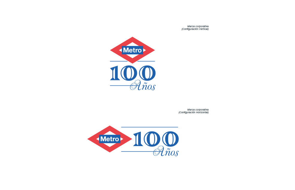 Finalista Concurso Logotipo 100 Años Metro de Madrid