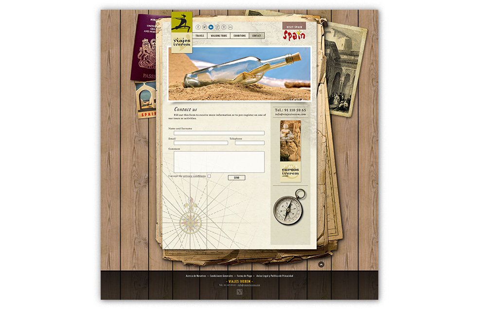 Diseño Sitio Web Viajes IVEREM